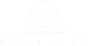 Bespoke Habitat Boutique logo vertical white
