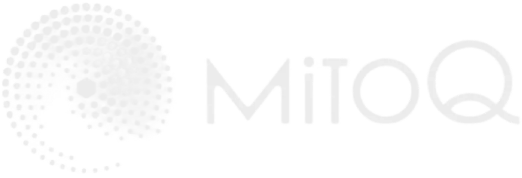 Mitoq white logo